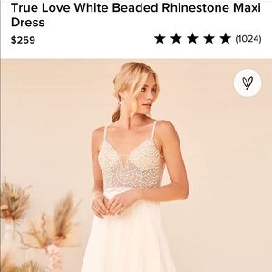 Lulu’s- True Love White Beaded Rhinestone Maxi Dress (2)